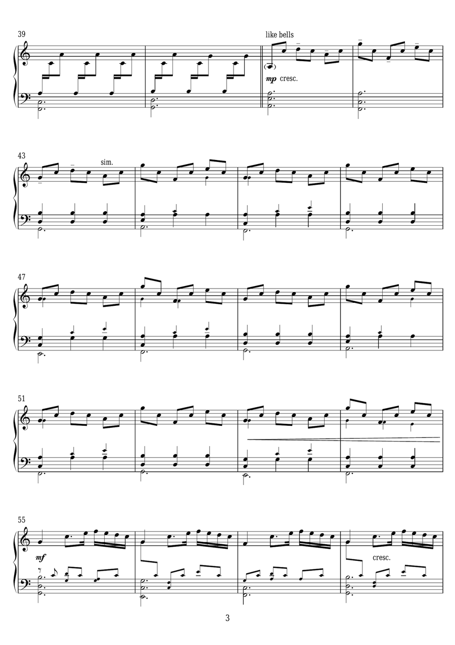 Four Dimensions Piano Solo scores gallery preview page 3