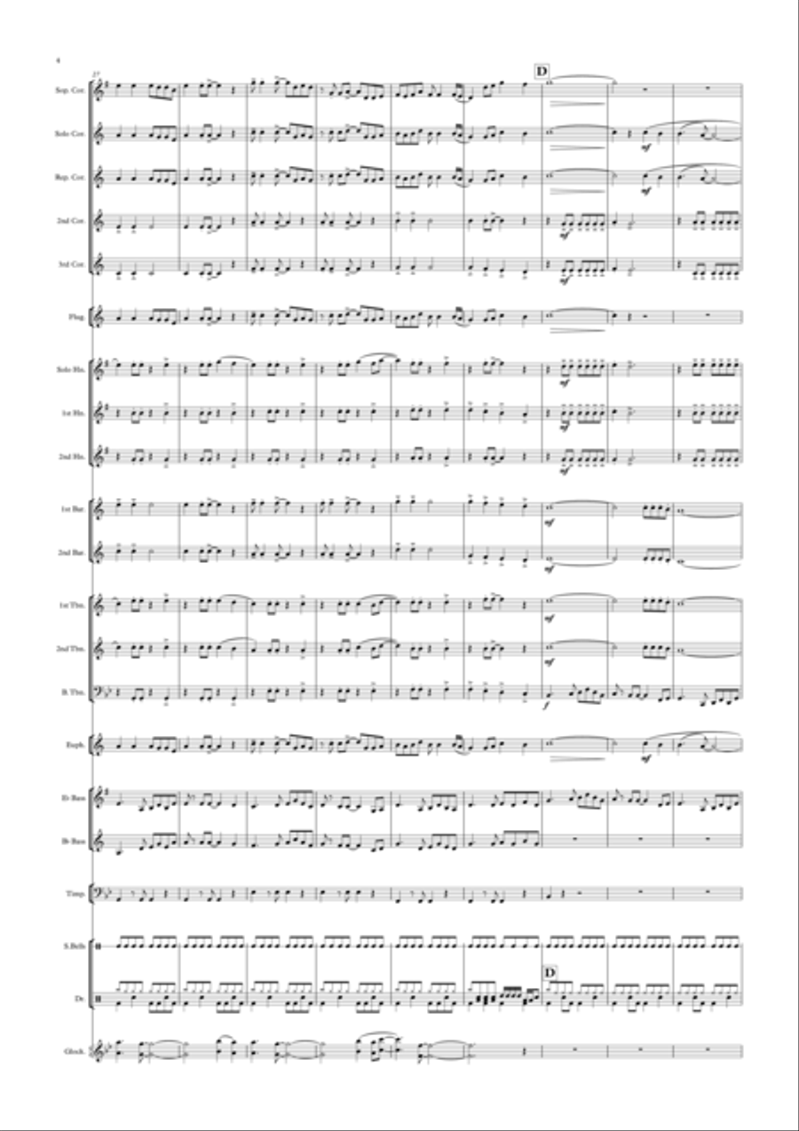 One More Sleep Brass Band scores gallery preview page 4