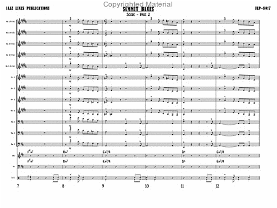 Summit Blues Summit Blues Big Band scores gallery preview page 5