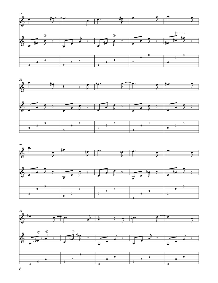Danses de travers No. 1 (from Pièces froides) Flute scores gallery preview page 2