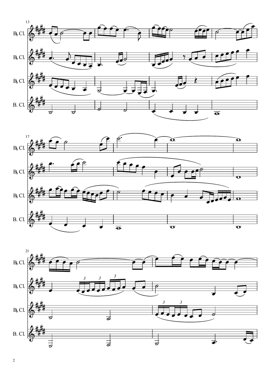 Nella Fantasia Woodwind Quartet scores gallery preview page 2