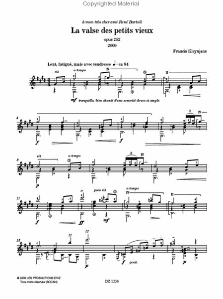 La valse des petits vieux, op. 252