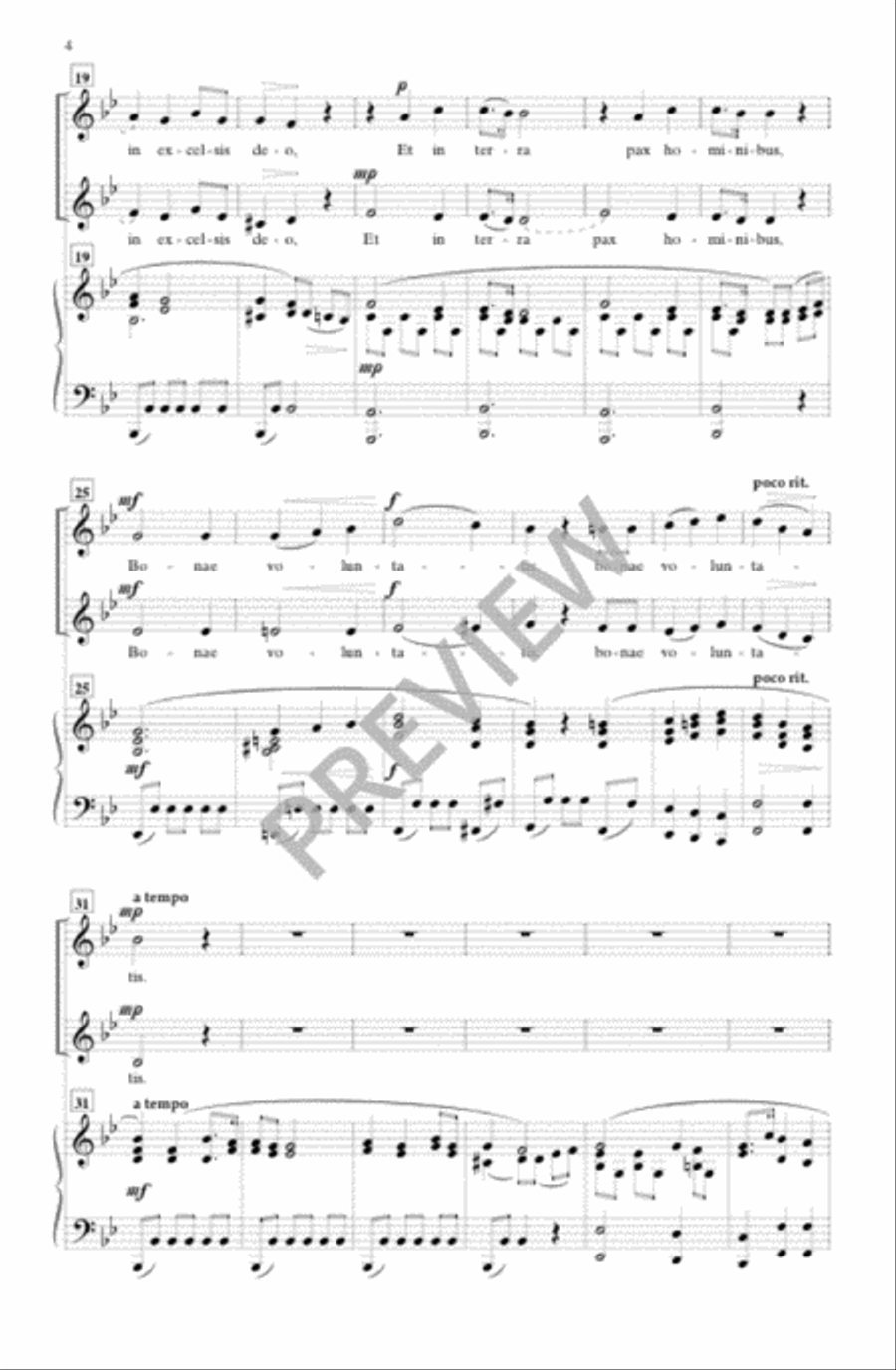 Gloria - Two-part, any combination 2-Part scores gallery preview page 3