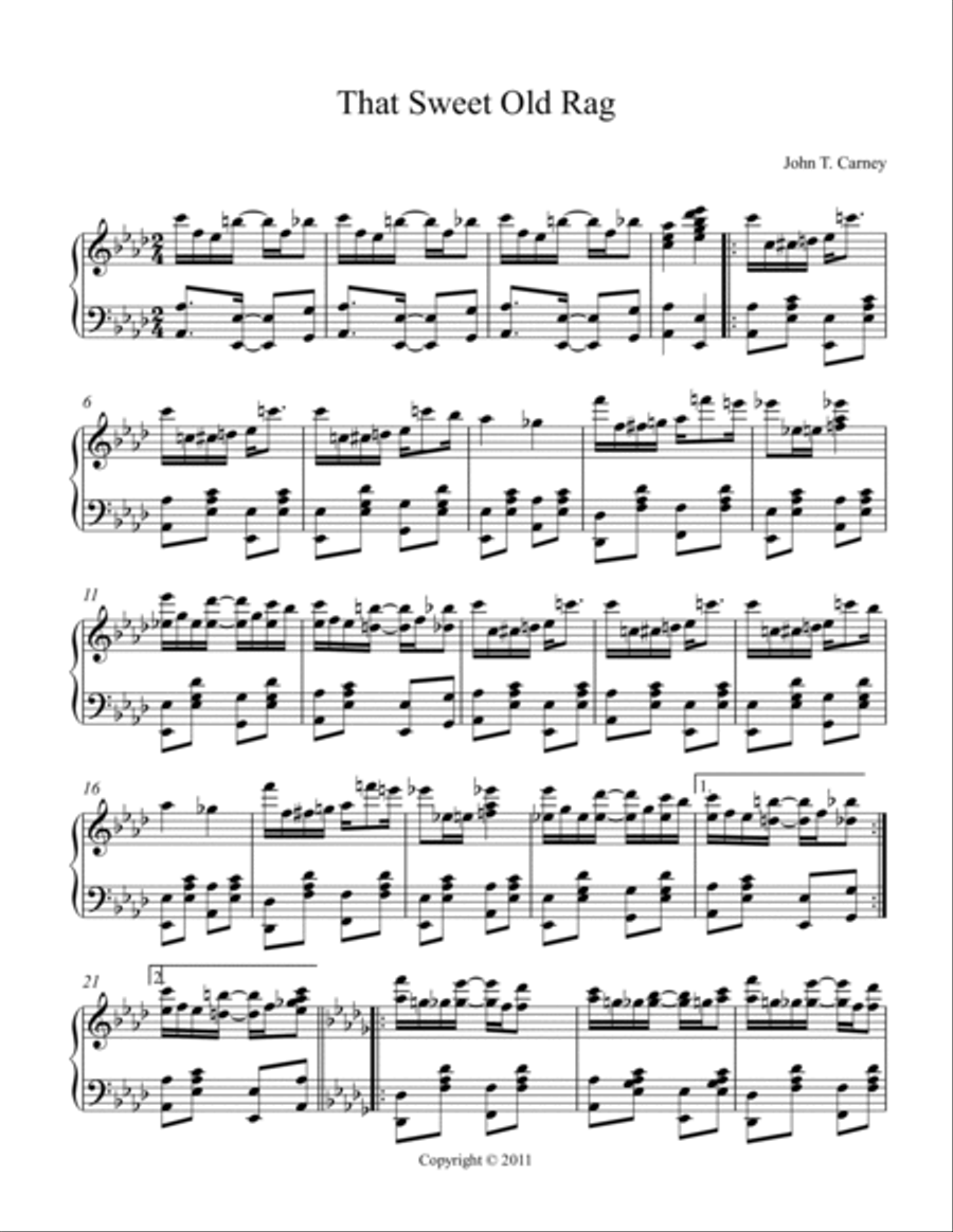 That Sweet Old Rag Piano Solo scores gallery preview page 2