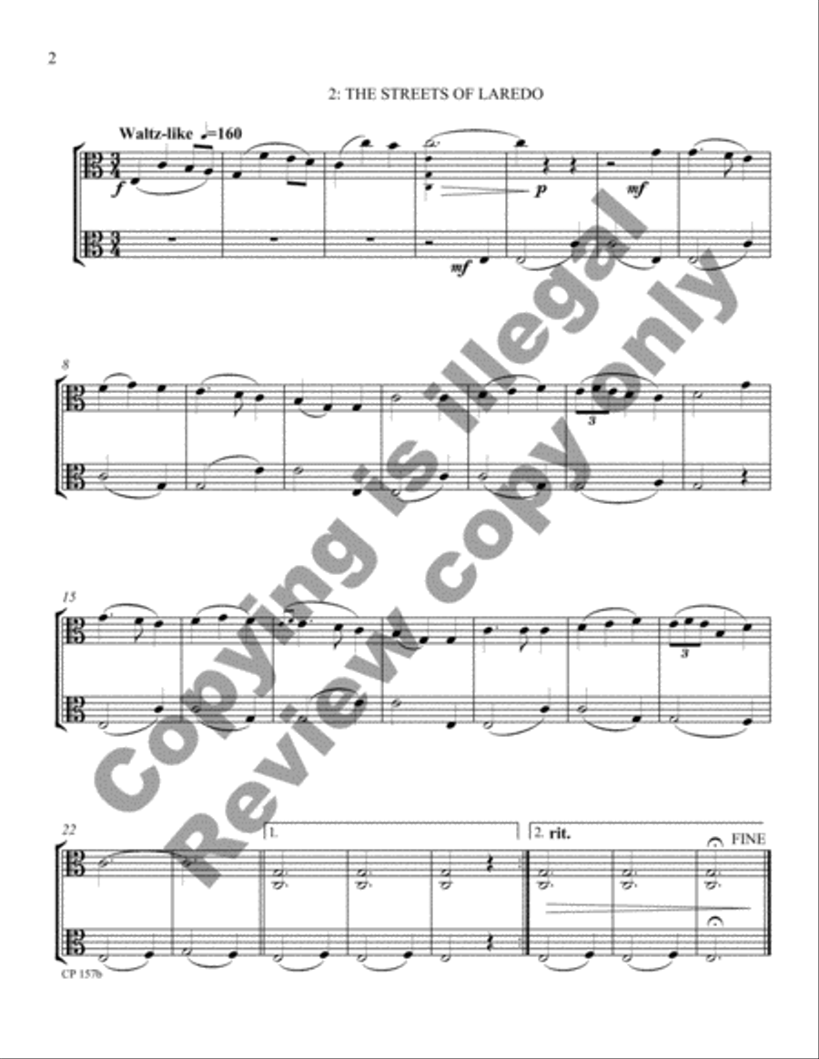 Cowboy Miniatures (Viola Version) Viola scores gallery preview page 19