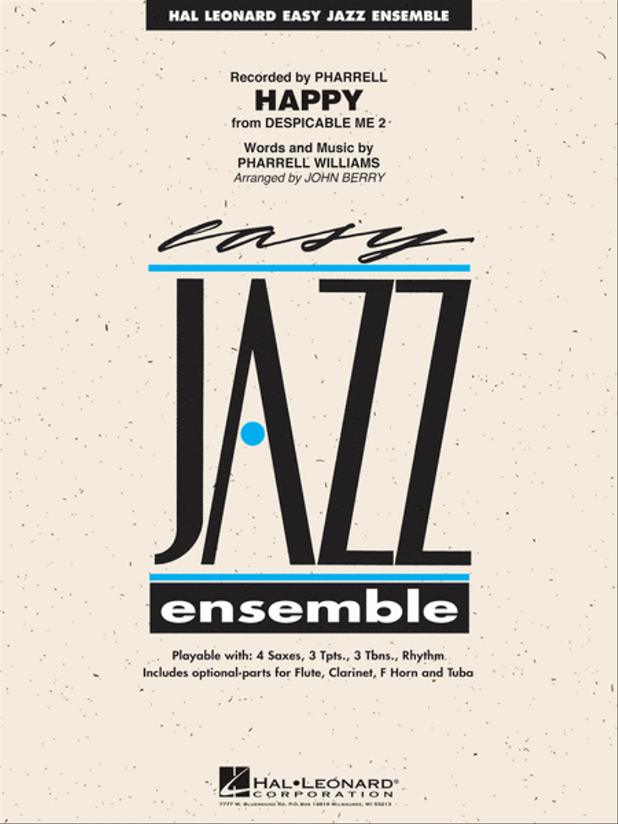 Happy (from “Despicable Me 2”) Jazz Ensemble scores gallery preview page 1