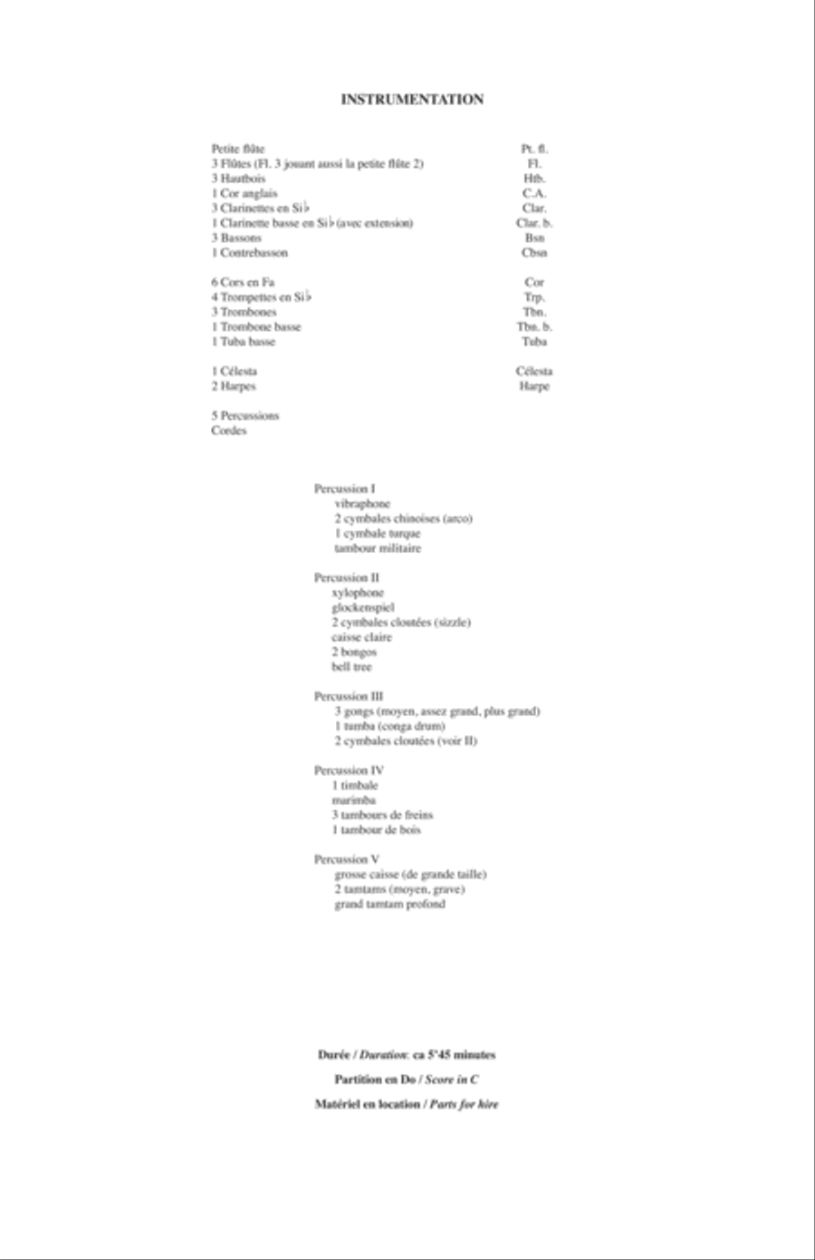 Il faut inventer la terre Orchestra scores gallery preview page 3