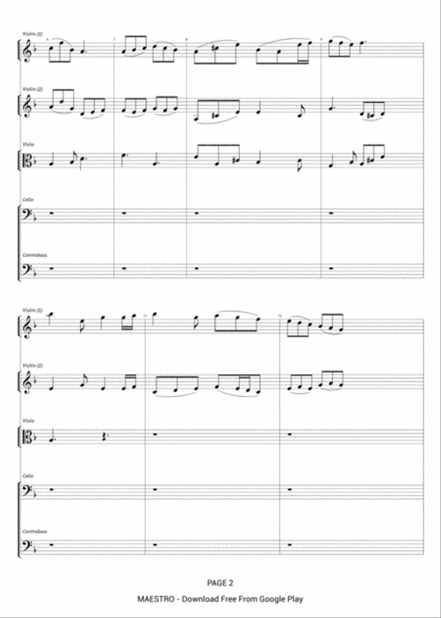 Waterfall Waterfall String Quartet scores gallery preview page 2