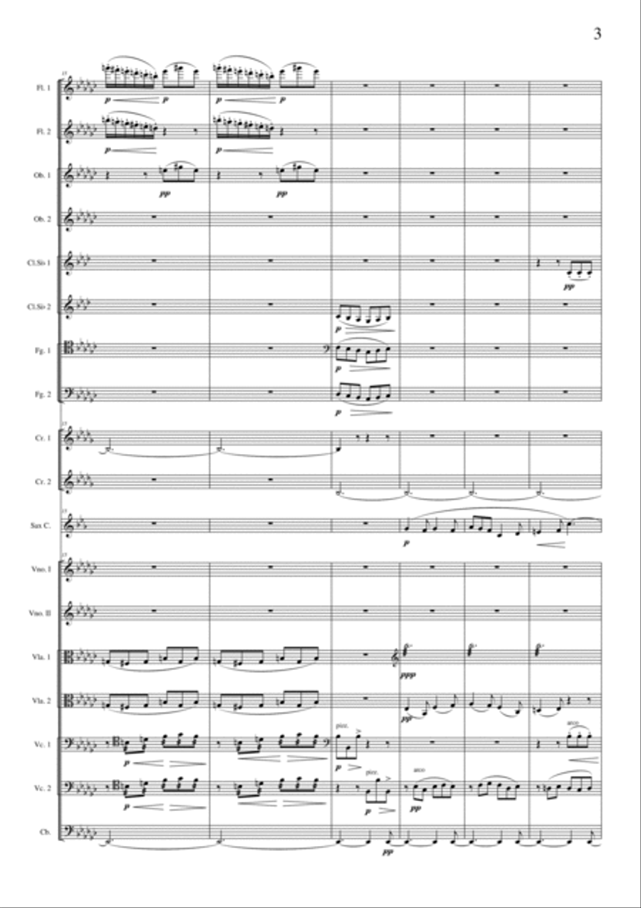 Filiberto PIERAMI: BERCEUSE (op.12a) (ES 463) - Score Only Full Orchestra scores gallery preview page 5