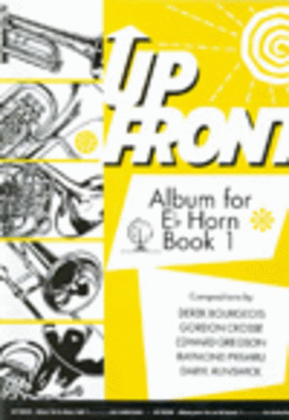 Book cover for Up Front Album for Eb Horn, Book 1