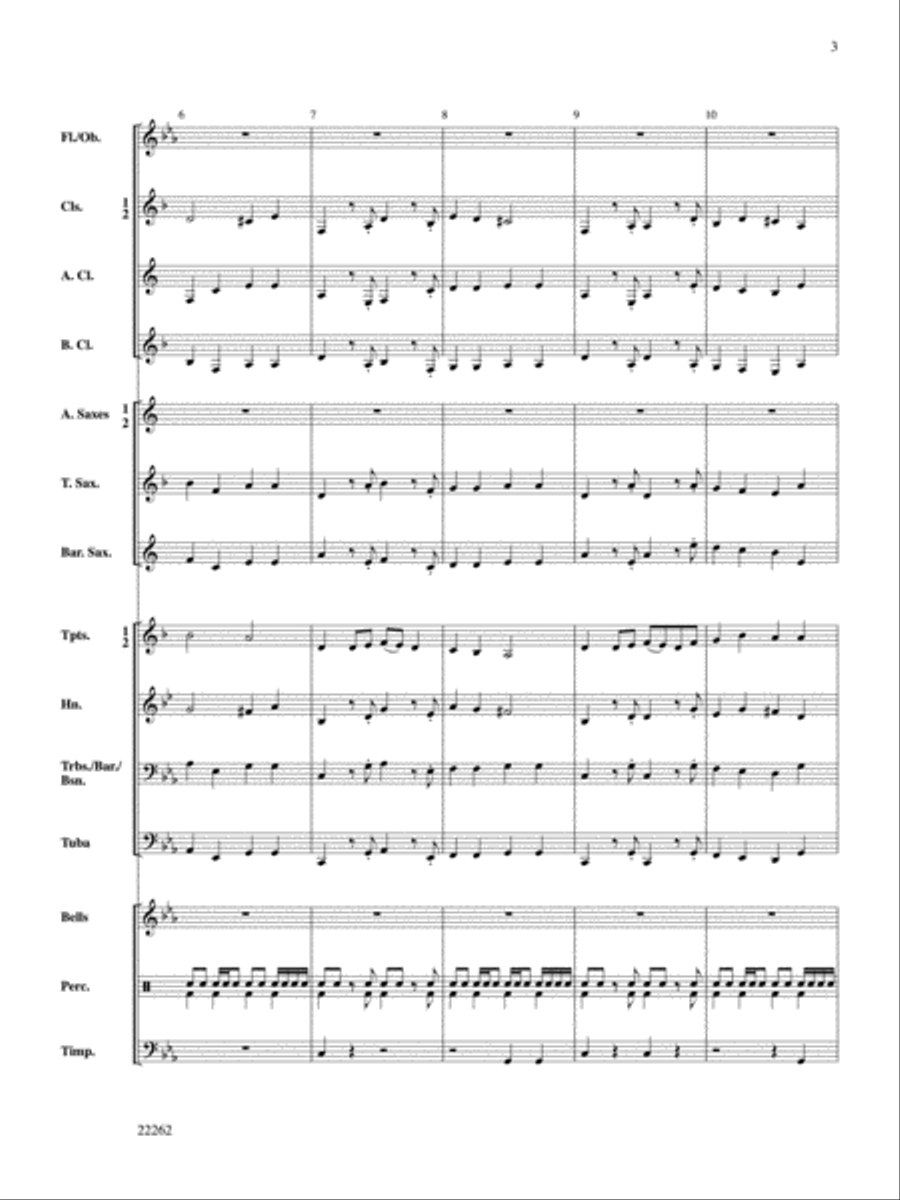 The Sorcerer's Procession Concert Band scores gallery preview page 3