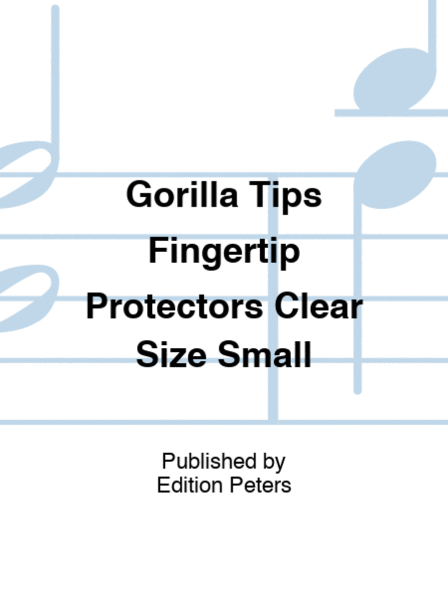Gorilla Tips Fingertip Protectors Clear Size Small