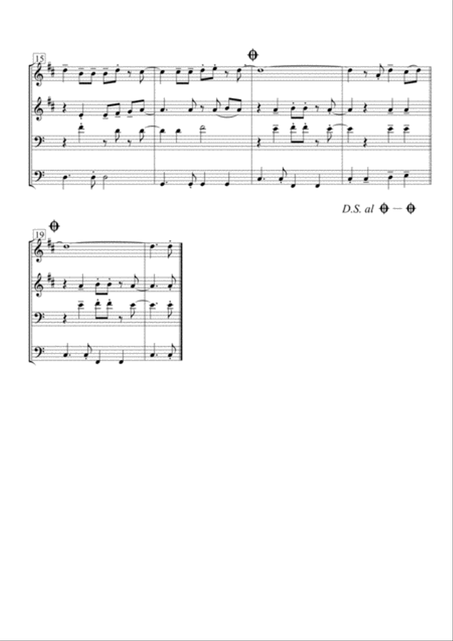 Feliz Navidad Brass Ensemble scores gallery preview page 3