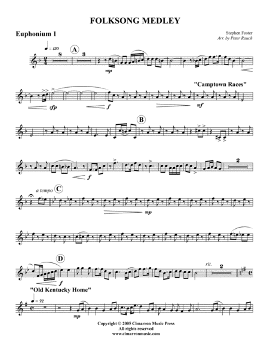 Folksong Medley Folksong Medley EETT scores gallery preview page 5