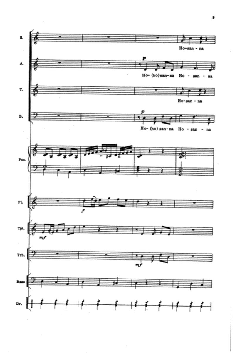 Hosanna (SATB - Vocal Score)