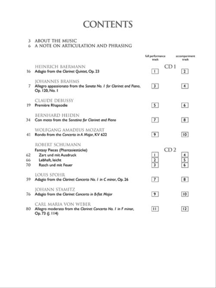 The Clarinet Collection Clarinet Solo scores gallery preview page 3