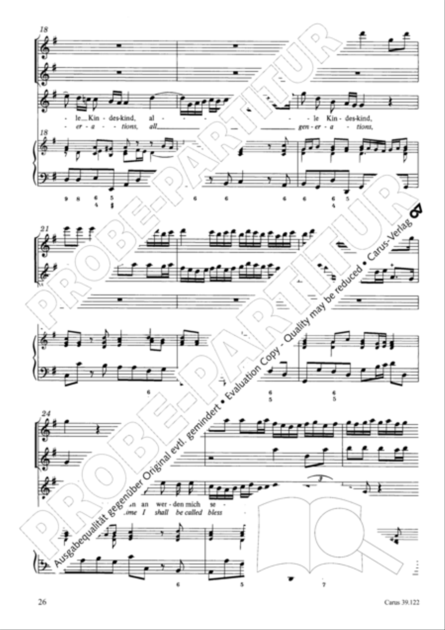 All my spirit exalts (With my spirit I praise the Lord) 4-Part scores gallery preview page 27