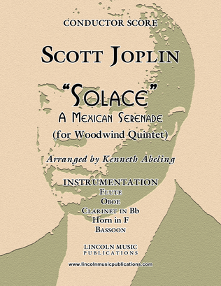 Book cover for Joplin - “Solace” - A Mexican Serenade (for Woodwind Quintet)