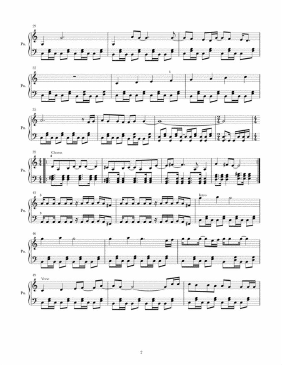 Come On Eileen Piano Solo scores gallery preview page 2