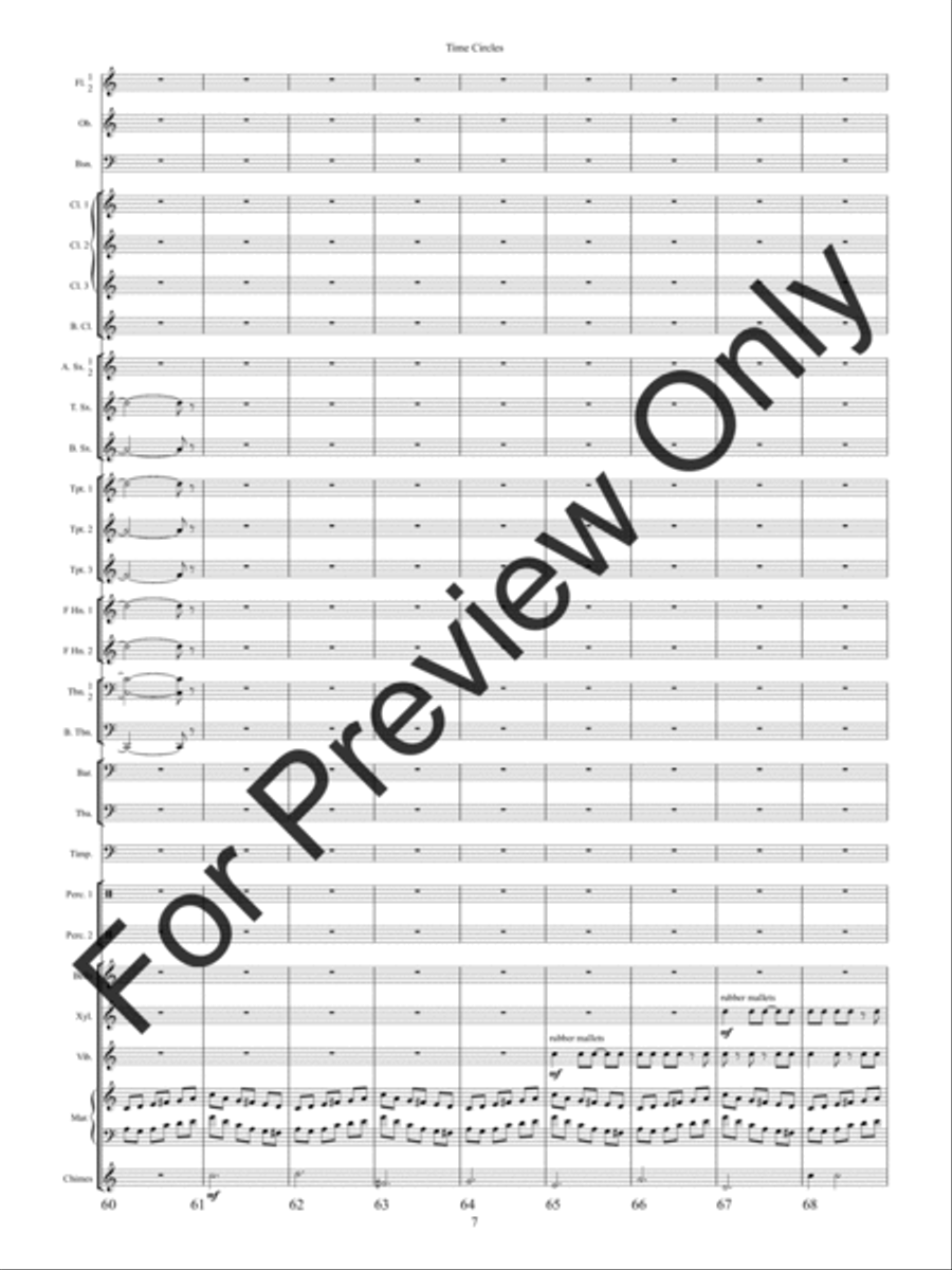 Time Circles (Score) Concert Band scores gallery preview page 10