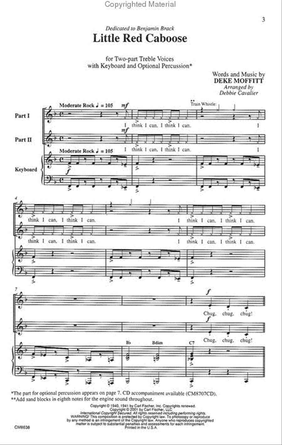 Little Red Caboose Choir scores gallery preview page 2