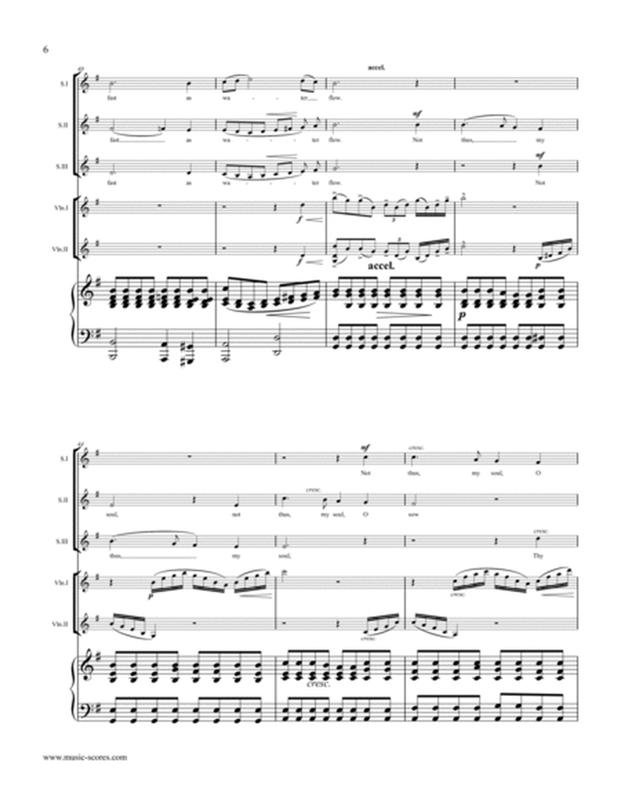 The Snow, Op.26 - SSA voices, Piano and Violins image number null