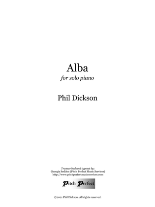 Book cover for Alba - by Phil Dickson