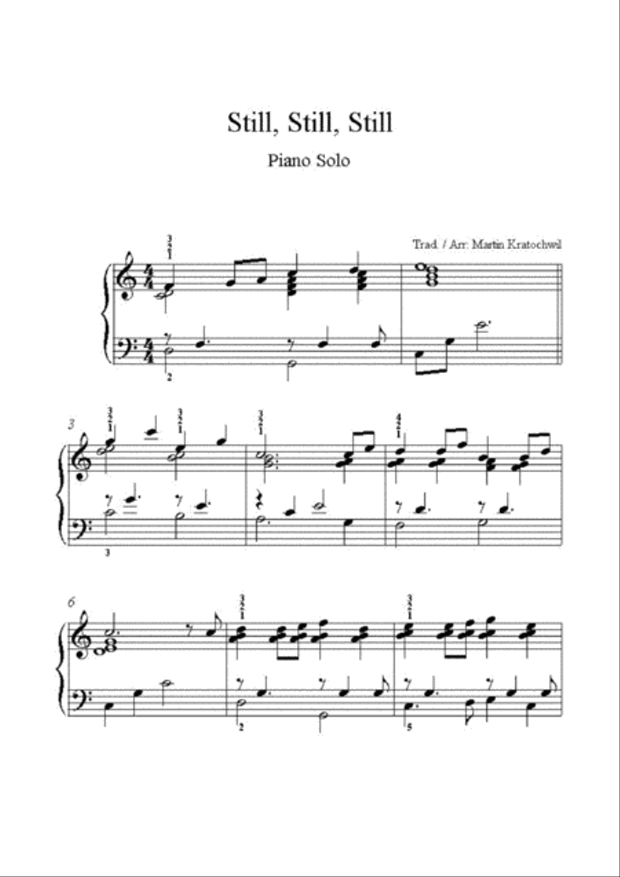 Still, Still, Still Piano Solo scores gallery preview page 2