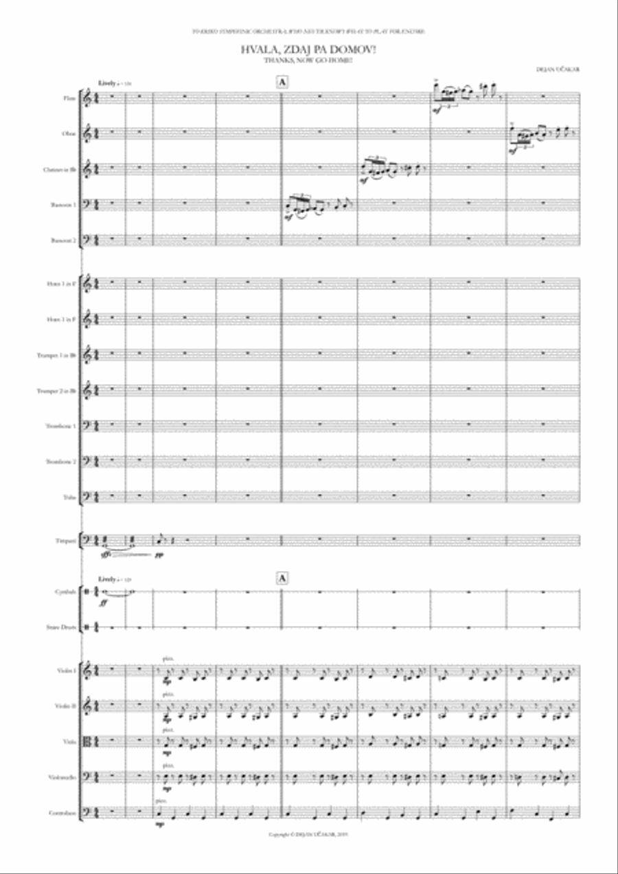 Thank you, now go home! Thank you, now go home! Full Orchestra scores gallery preview page 1
