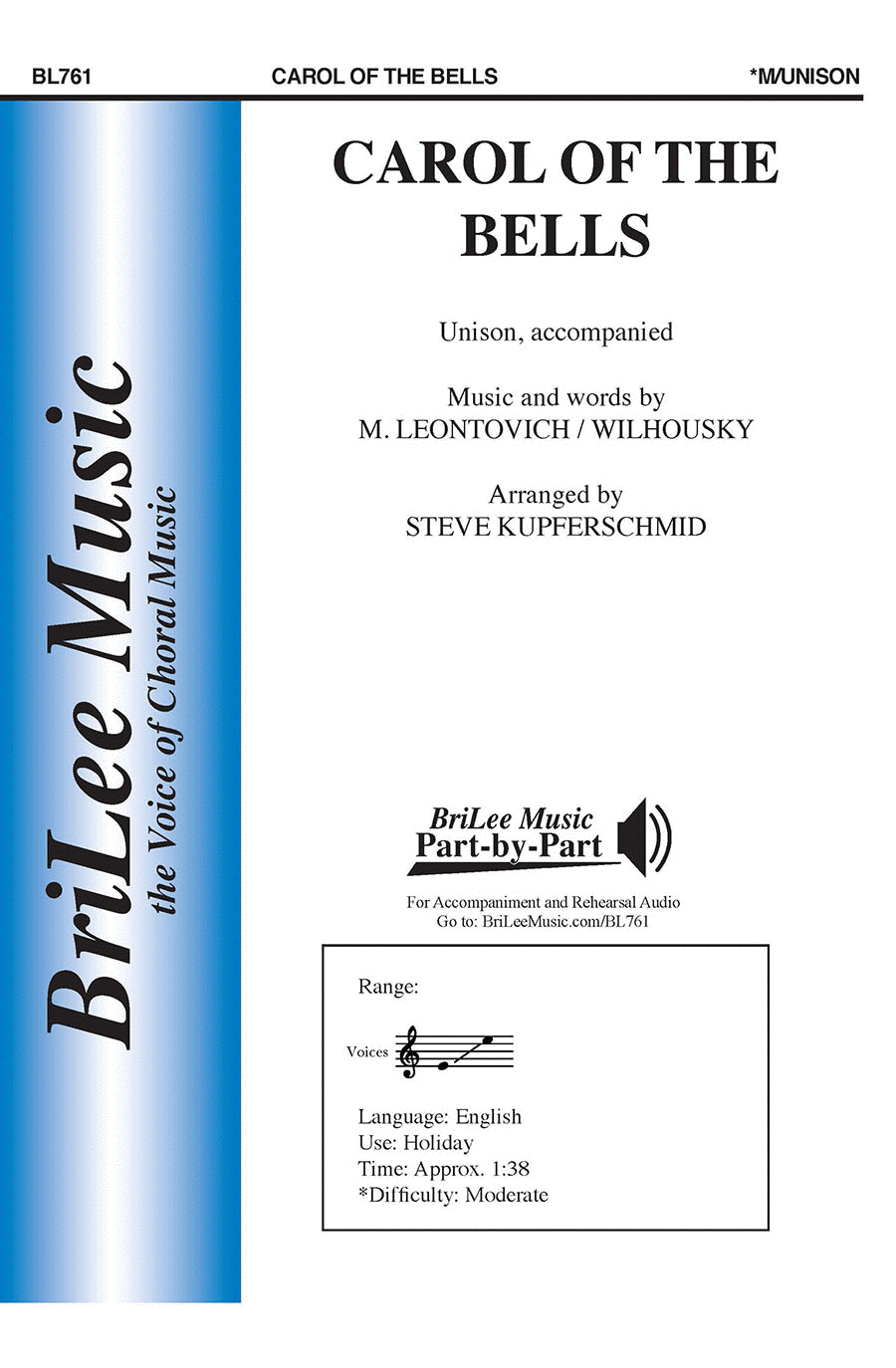 Carol of the Bells Choir scores gallery preview page 1