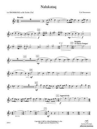 Nalukataq: (wp) 1st B-flat Trombone T.C.