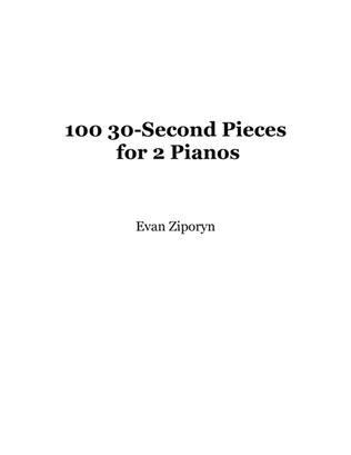 100 30-Second Pieces for 2 Pianos