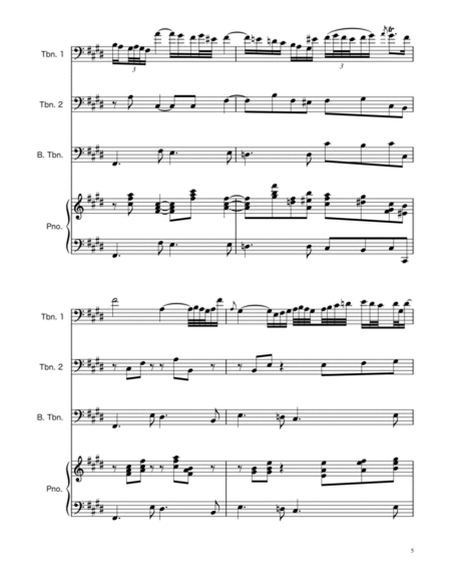 Arioso BWV 156 - Trombone Trio w/Piano image number null