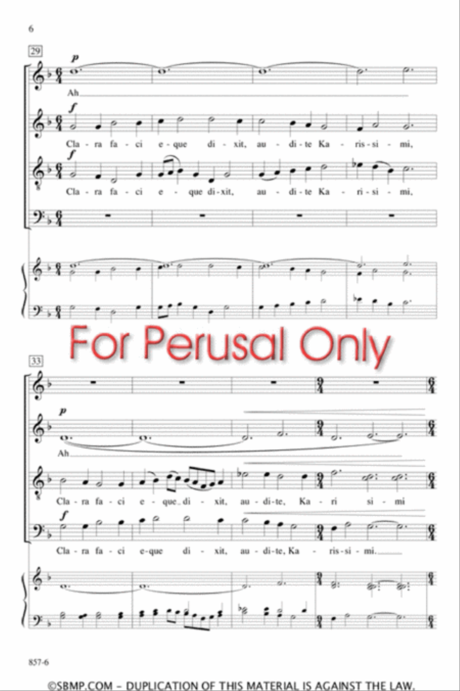 Cuncti simus - SATB Octavo 4-Part scores gallery preview page 5