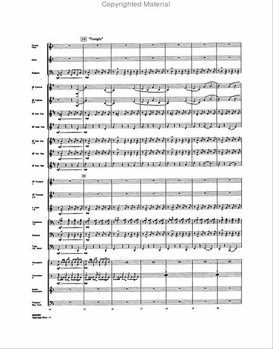 West Side Story (Medley) Concert Band scores gallery preview page 4