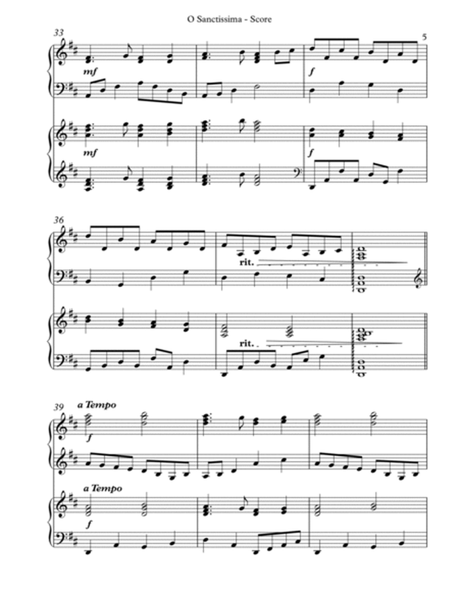 O Sanctissima, Harp Duet image number null