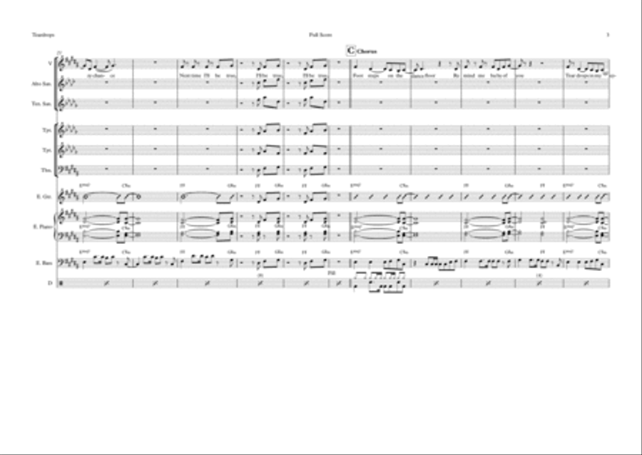 Teardrops Trombone scores gallery preview page 3