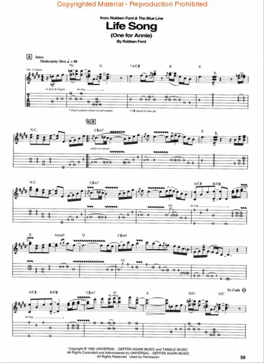 Best of Robben Ford Electric Guitar scores gallery preview page 3
