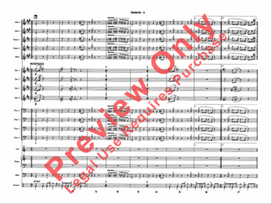 Sing, Sing, Sing Jazz Ensemble scores gallery preview page 14