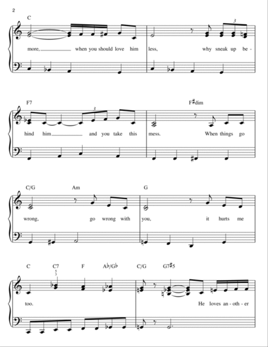 It Hurts Me Too Easy Piano scores gallery preview page 2