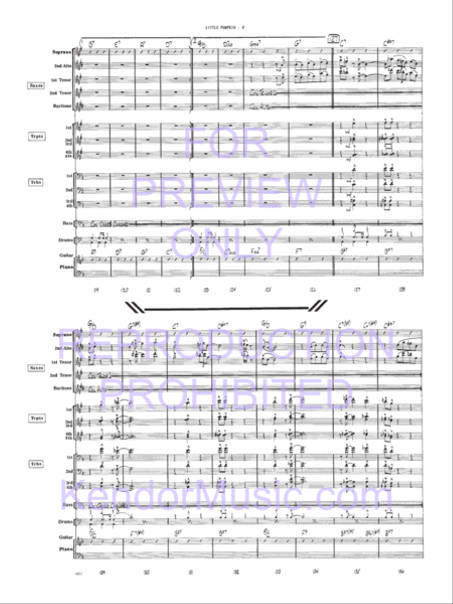 Little Pumpkin Little Pumpkin Jazz Ensemble scores gallery preview page 9