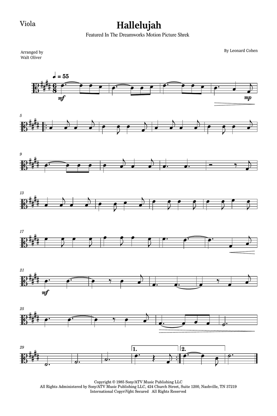 Hallelujah Bassoon scores gallery preview page 3
