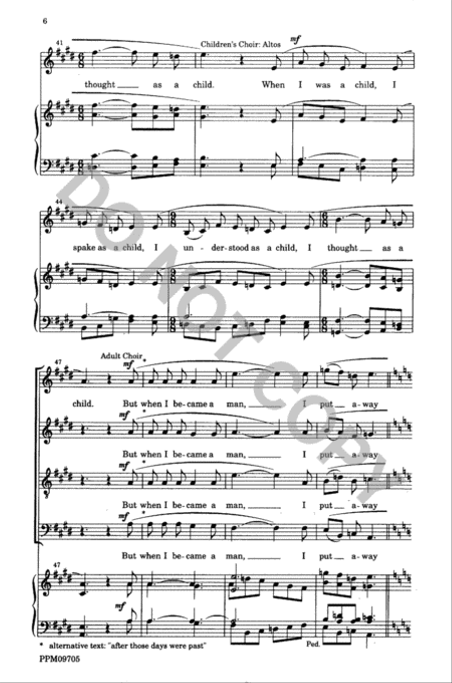 Though I Speak with the Tongues of Men and of Angels Divisi scores gallery preview page 7