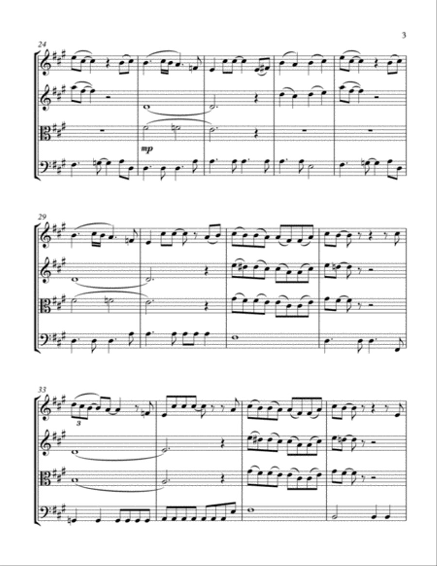 In My Life String Quartet scores gallery preview page 4