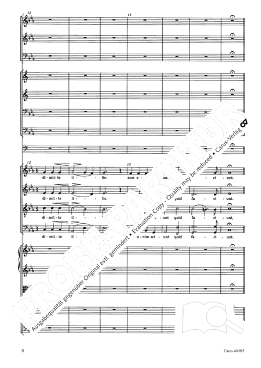 The Seven Words (Die Sieben Worte) 4-Part scores gallery preview page 23