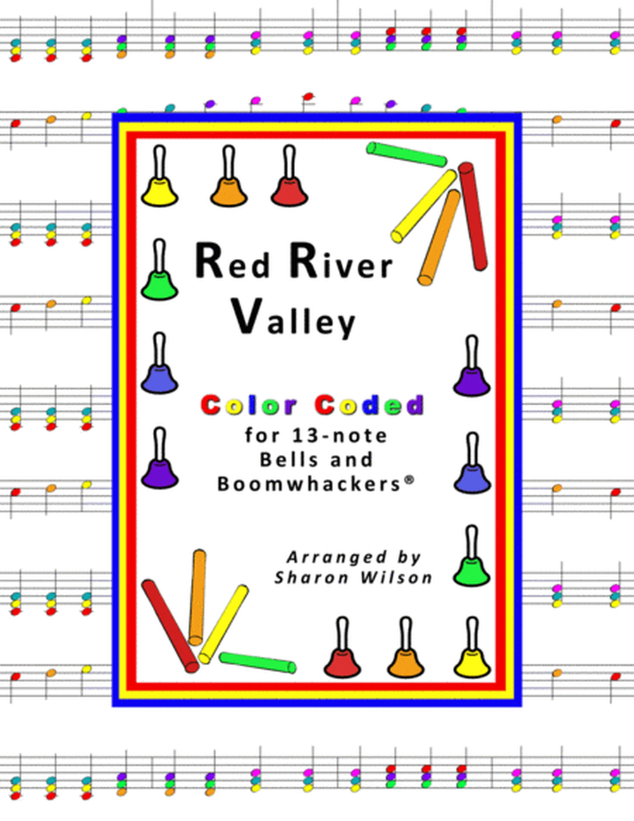 “Red River Valley” for 13-note Bells and Boomwhackers® (with Color Coded Notes) image number null