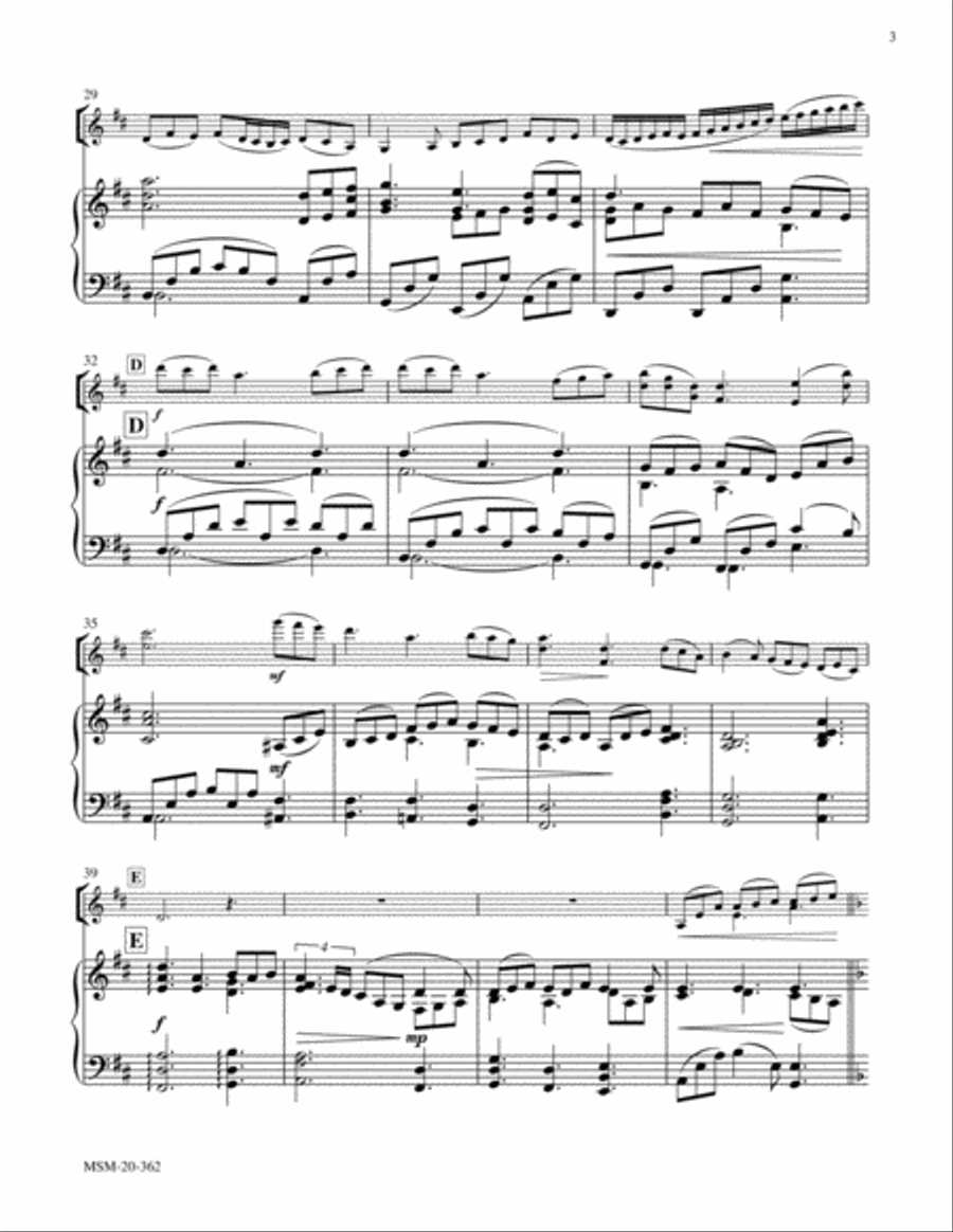 Blessed Assurance Violin Solo scores gallery preview page 3