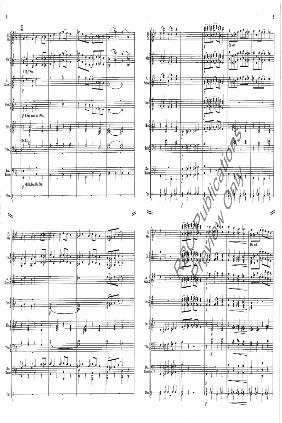 Dixieland Rag Dixieland Rag Concert Band scores gallery preview page 6