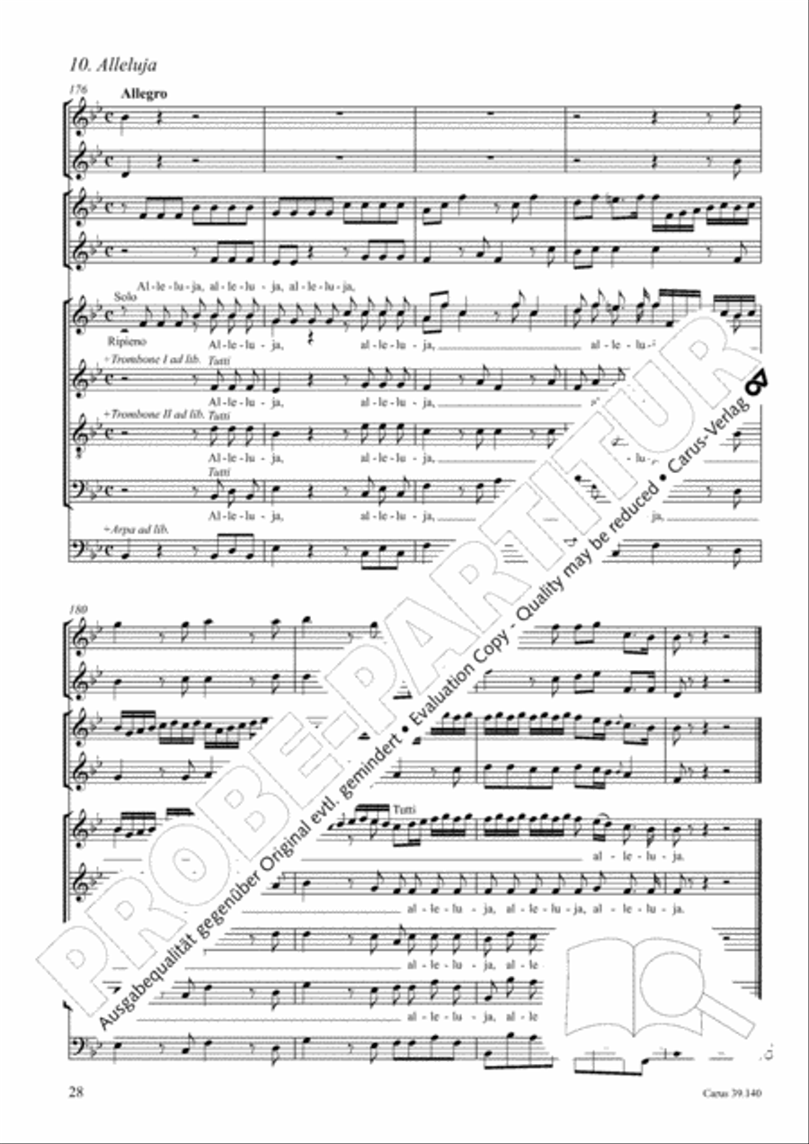 Sing to the Lord a new song (Singet dem Herrn ein neues Lied) 4-Part scores gallery preview page 29