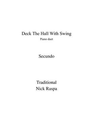 Deck The Hall With Swing (1 piano 4 hands) Secundo